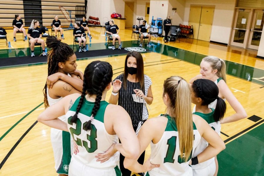 The Piedmont Womens Basketball team is the first athletic squad to host an event on the campus of Piedmont College this semester. There have been no fans allowed and only essential workers are allowed in the gym.
Picture: Karl L. Moore
