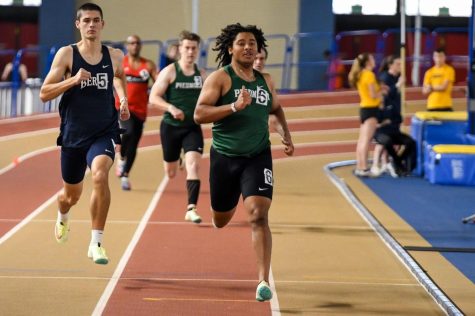 Nick Griffin competes in the 200m race PHOTO//Karl Moore