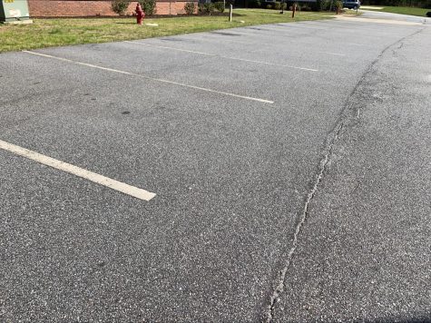 Crowded parking lots on the Piedmont University campus continue to pose problems PHOTO//Madison Gott