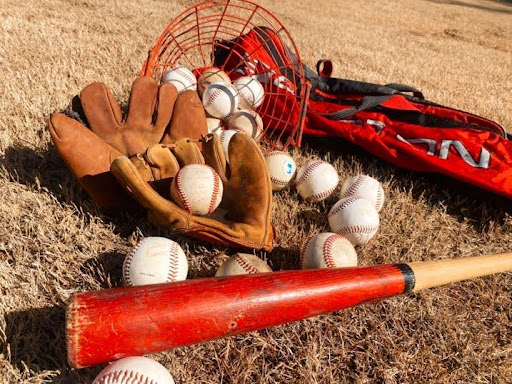 Johnson’s baseball memorabilia from over the years.