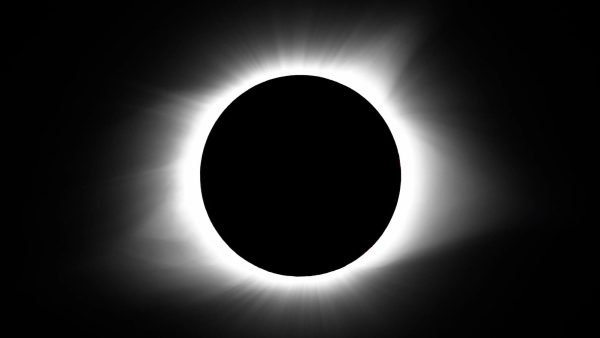 The total solar eclipse on Monday, Aug. 21, 2017, in Cerulean, Ky. 