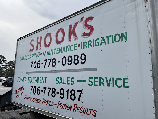 Shook’s truck is up and early, parked at the Mize Athletic Center.
