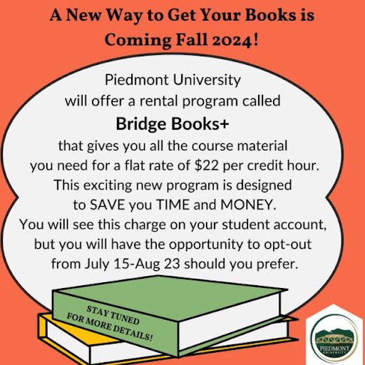 The Bridge Books+ graphic emailed to students.