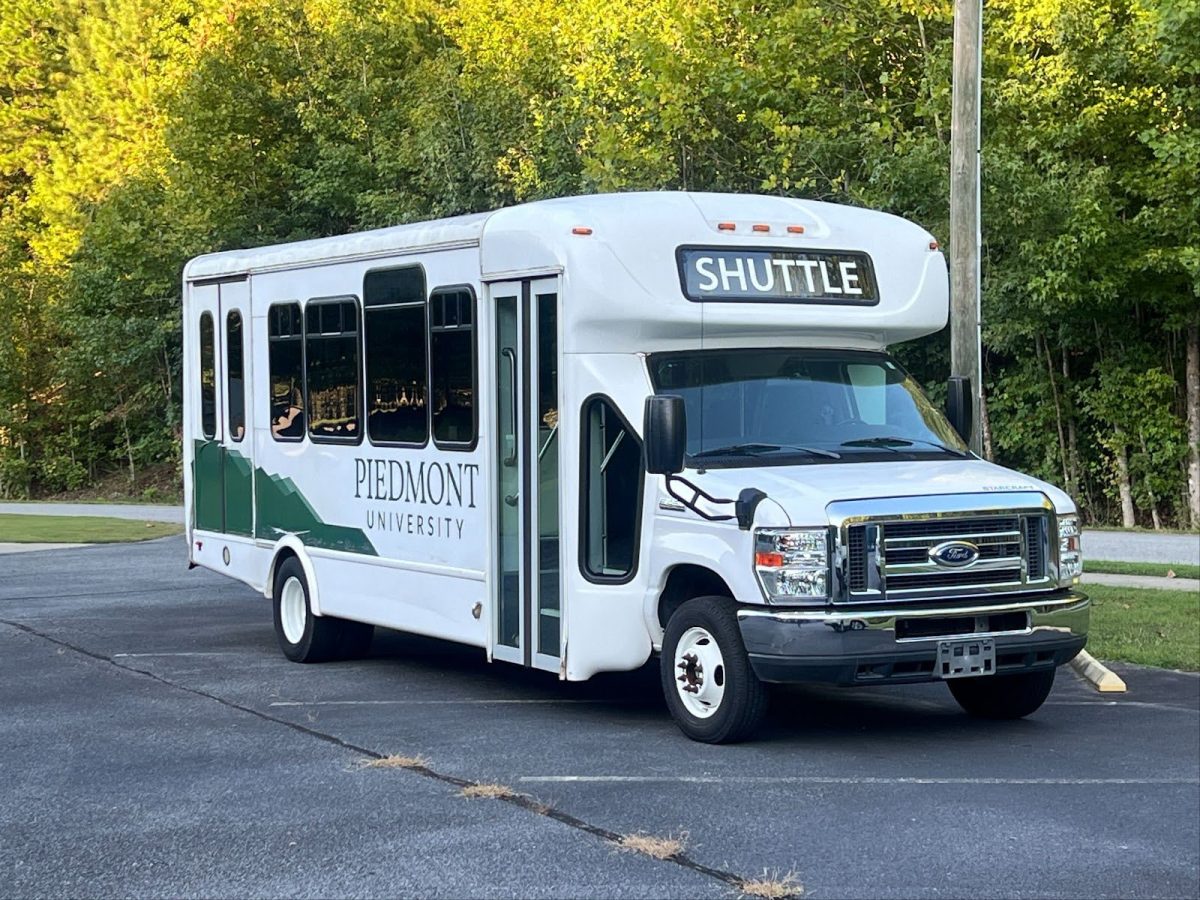 The shuttle bus at Piedmont University. 