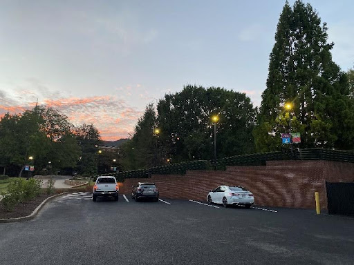 Student parking lot outside of Sewell Education Building.