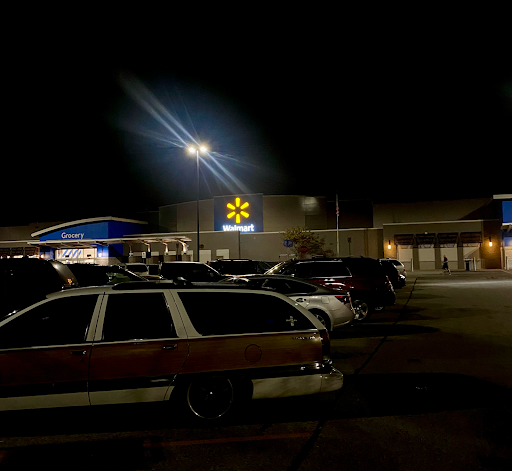 Local Cornelia Walmart at night.