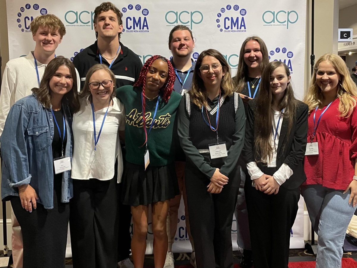 Ten mass communications students attended the National College Media Convention in New Orleans, where Roar Student Media was recognized with 15 awards.