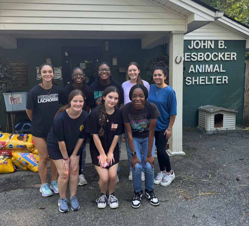 The Community Lions Club at the local Habersham Animal Shelter. 