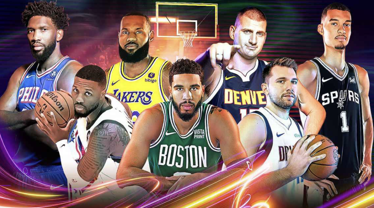 NBA Preseason graphic.