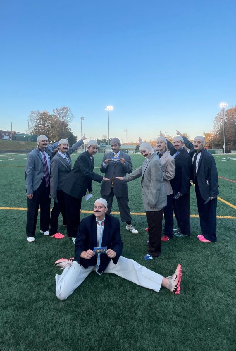 "Survey Says"…Women’s soccer. Piedmont women's soccer players dress up as Steve Harvey. 