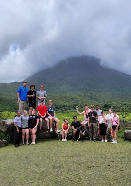 Piedmont students participating in a faculty-led short-term travel study to Costa Rica in May of 2024. 