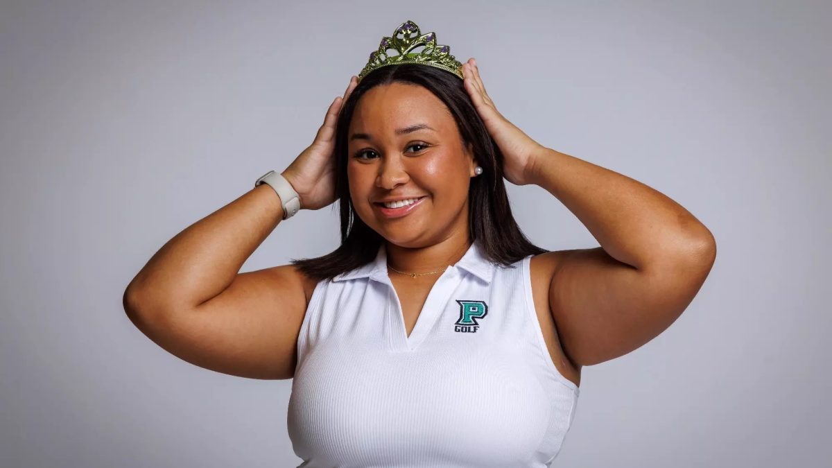 Marissa Weaver posing in her media day photos for her freshman season.