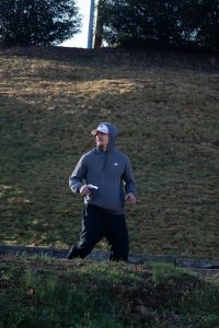 Piedmont Teacher Garrett Kinsey acting as the school shooter for the 2025 disaster drill. 
