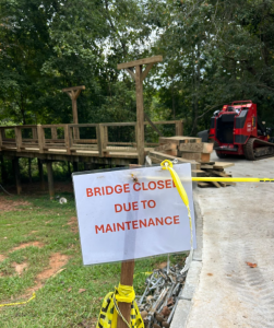 The bridge that connects the Swanson Center to campus is not only used frequently by Piedmont students, but also by the public.