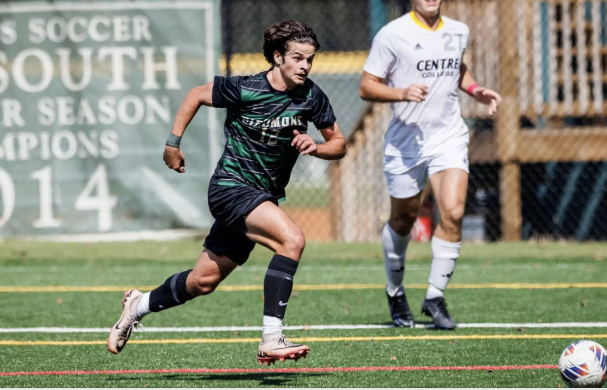 Senior James Cooper scored a rare hat trick against the University of Mississippi for Women on Sept. 7. The Lions won 6-1 to improve their record to 1-1 on the young season.