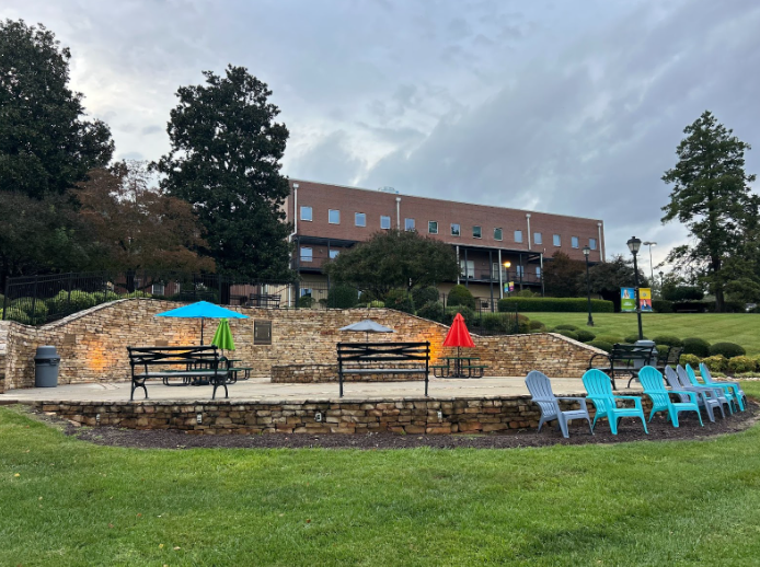 Piedmont University’s quad is the main area on campus. Students are frequently in the quad for socializing, studying and attending campus events.