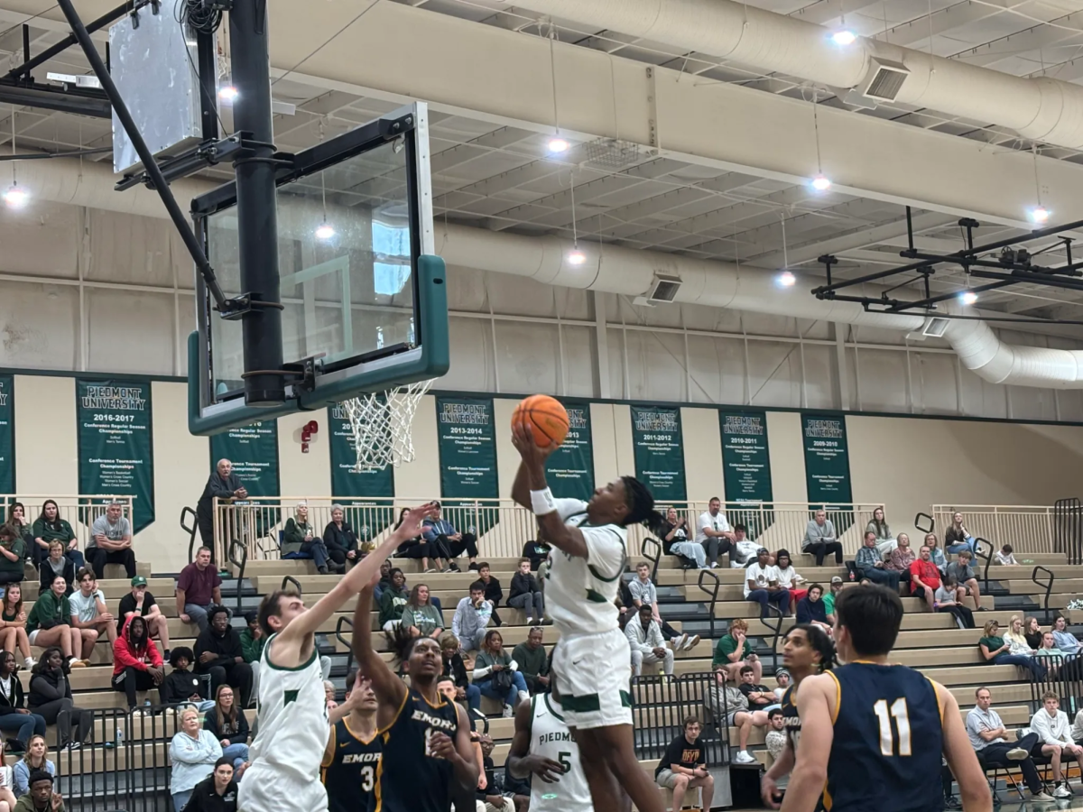 Silas Mulligan goes for the layup against Tallulah Falls. The senior provided a spark off the bench for the Lions, scoring 14 points and collecting five rebounds.
